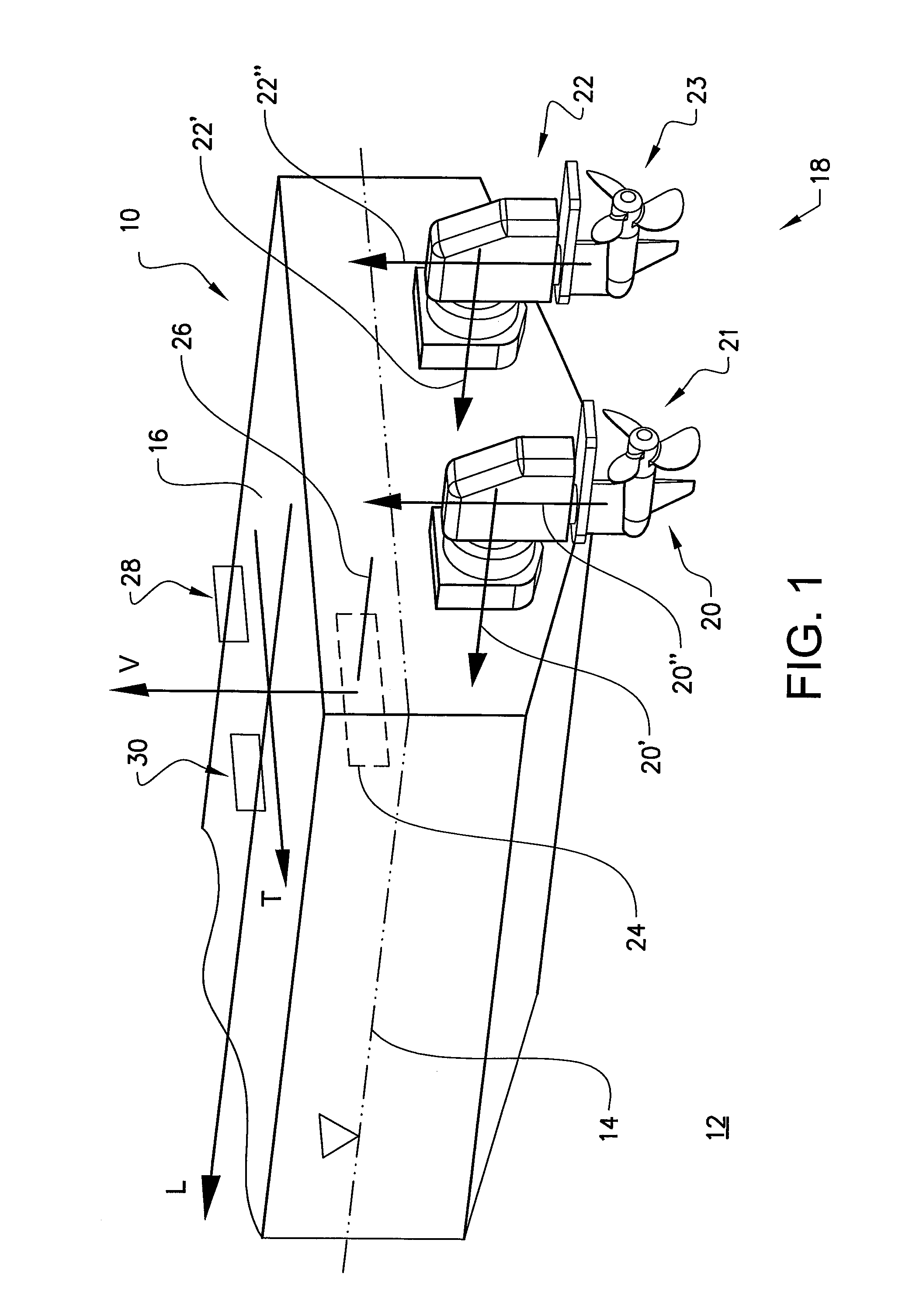 A method for controlling a boat comprising a pivotable drive unit, and a electronic vessel control unit for steering a boat