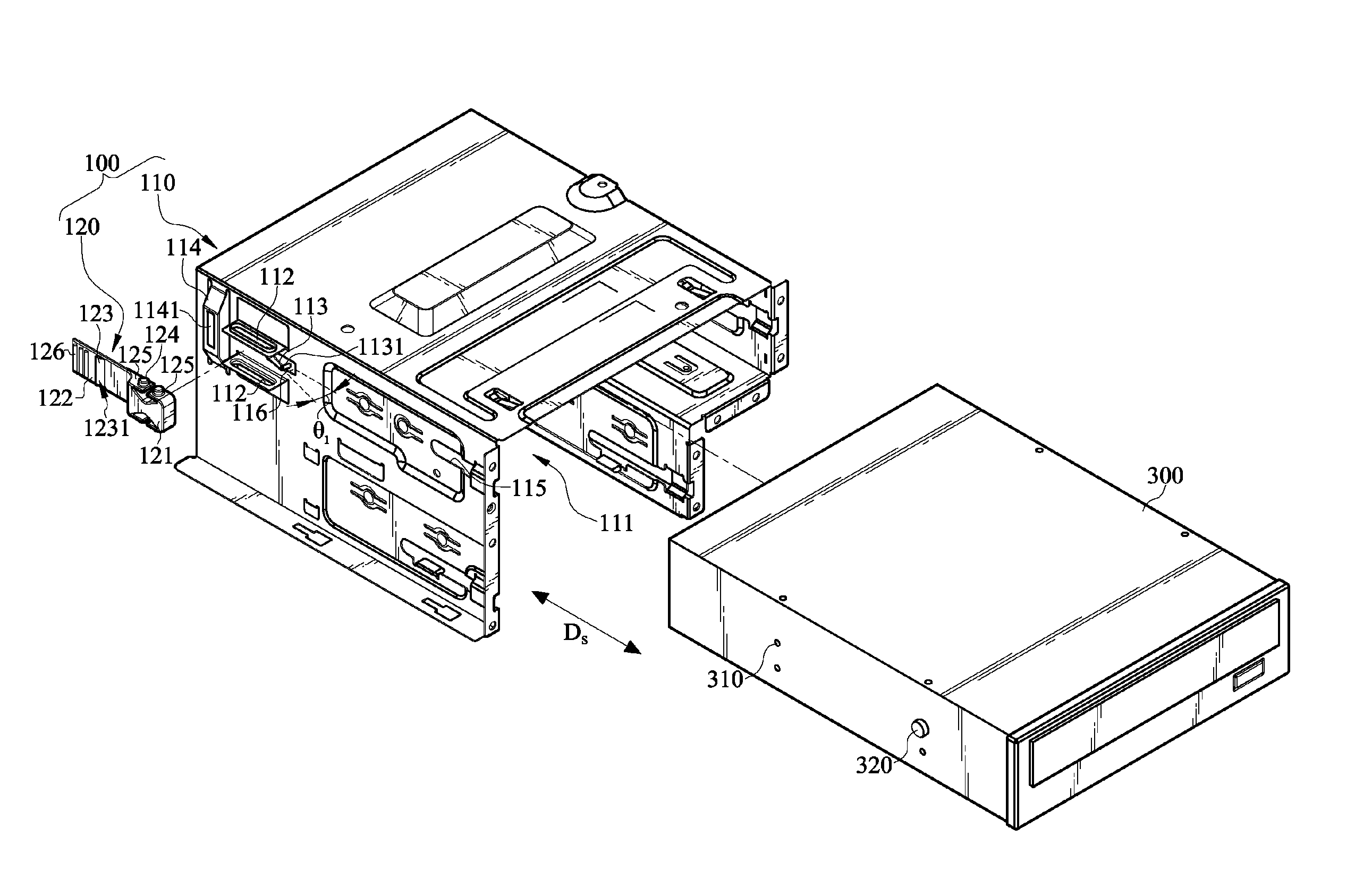 Fixing mechanism for storage device