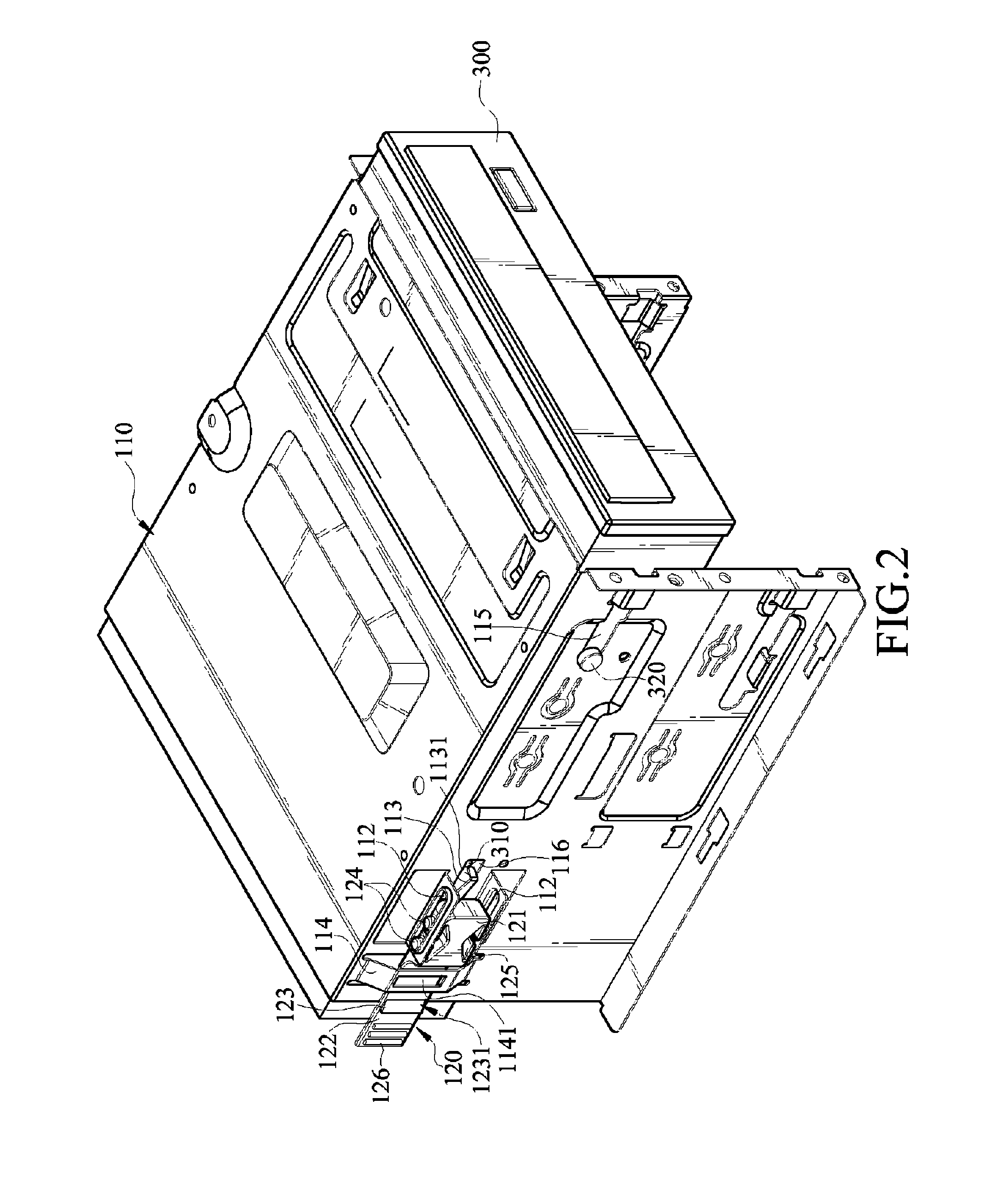 Fixing mechanism for storage device