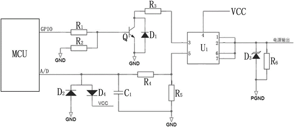 Remotely controllable power distribution control circuit