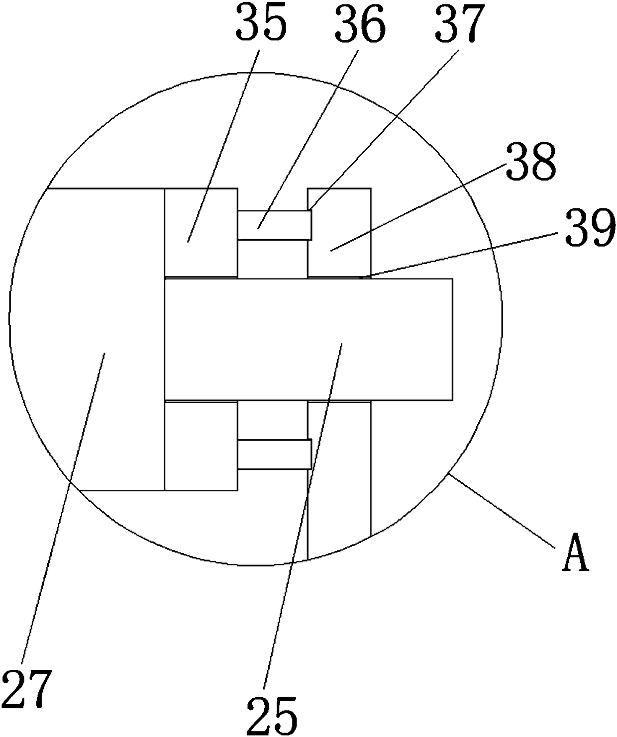 Novel textile cloth winding device for textile