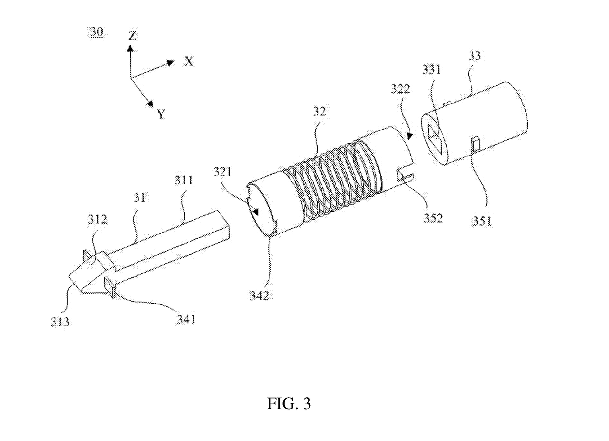 Bolt type probe