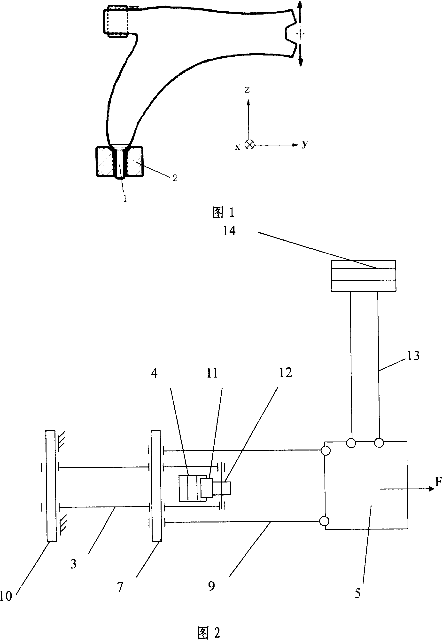 Mechanism for measuring dynamic strength of automobile front axle rocker arm