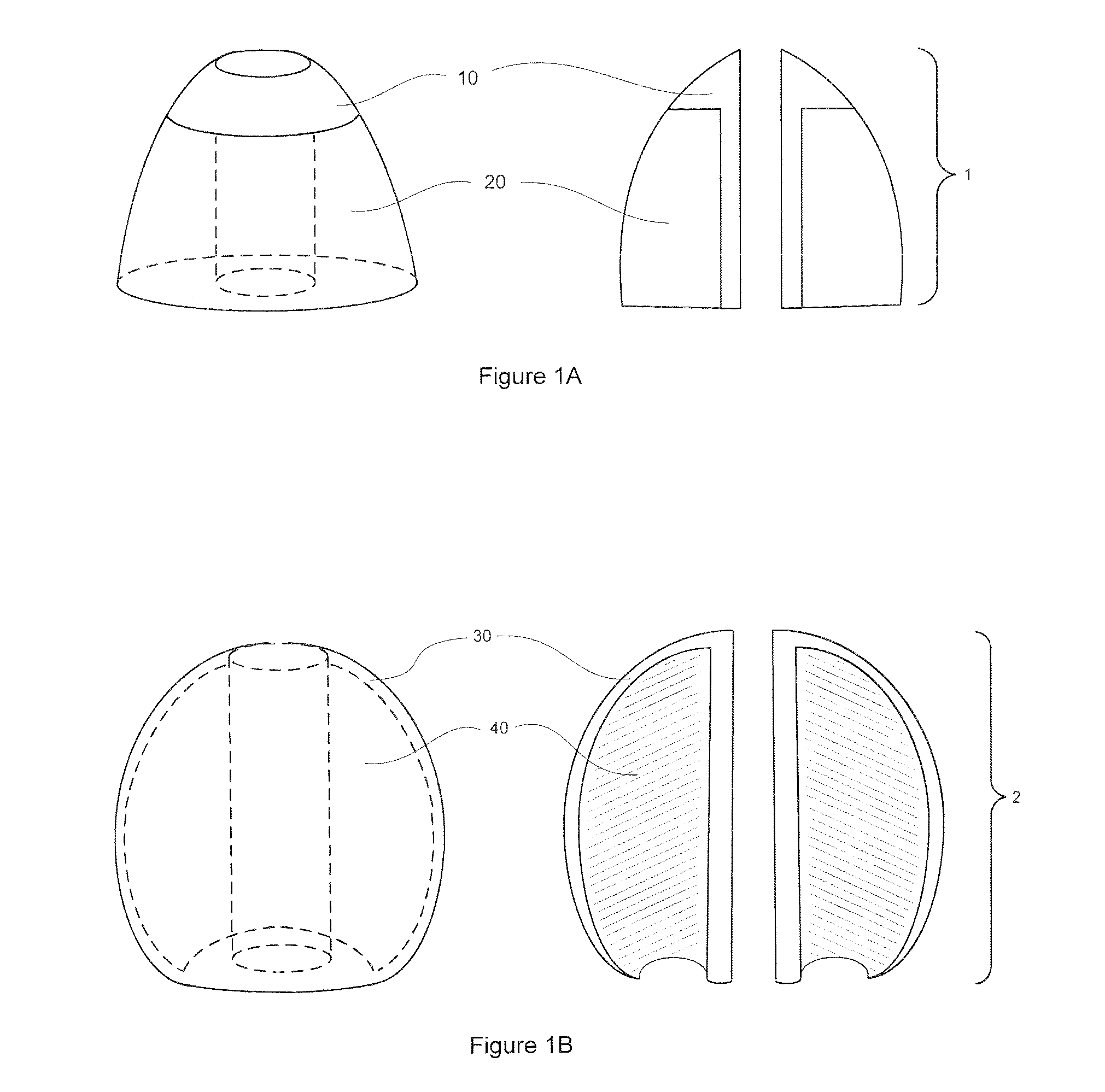 Headphone Ear Tips with Sound Conduit Mounting Structure