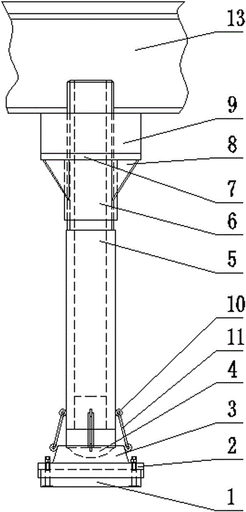 Stepless-adjustment ball-hinge type multi-support-leg forward transverse shifting track system of bridge girder erection machine