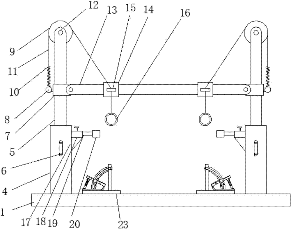 Device capable of simultaneously exercising leg muscles and arm muscles