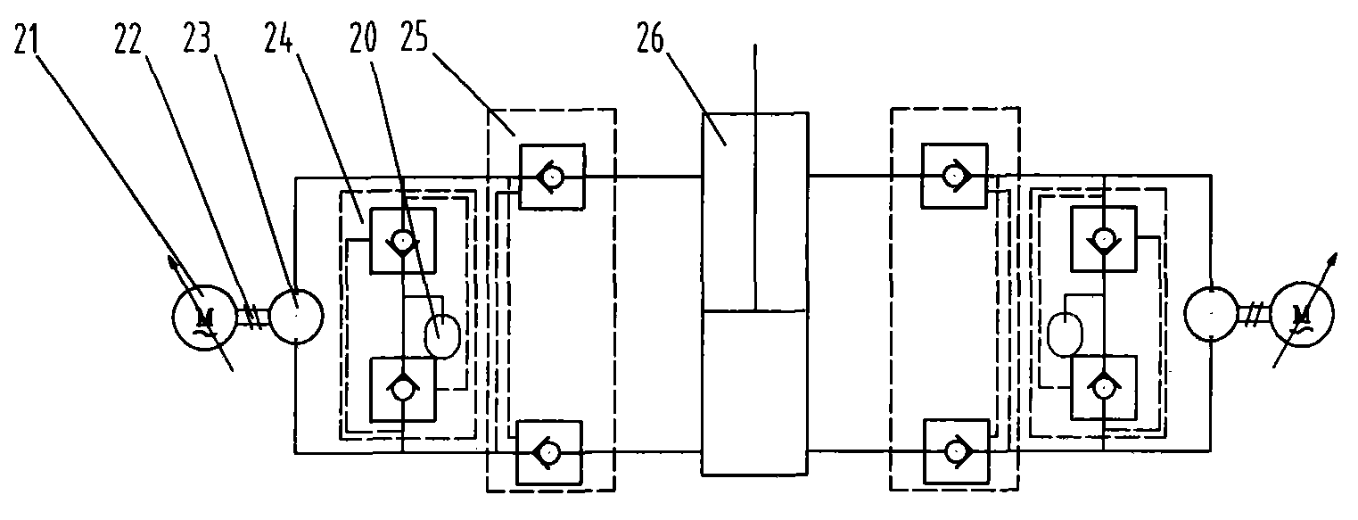 Direct drive type hydraulic variable pitch controlling mechanism for wind power generator