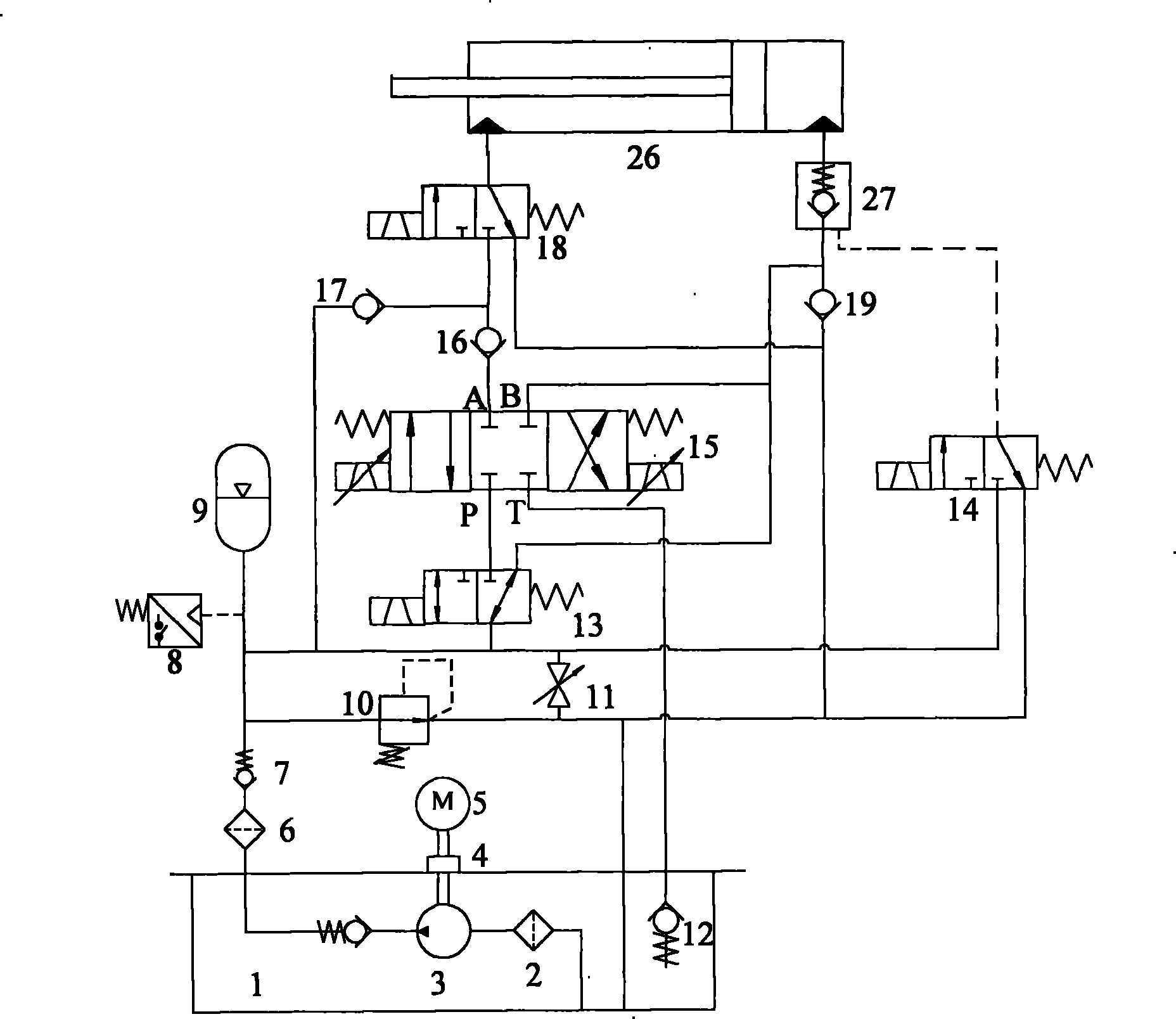 Direct drive type hydraulic variable pitch controlling mechanism for wind power generator