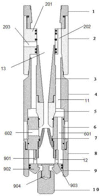 A concentric double-pipe sand flushing device