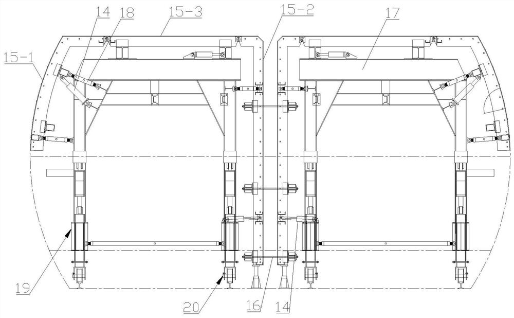 Isolation type double-lining shield tunnel construction structure and construction method