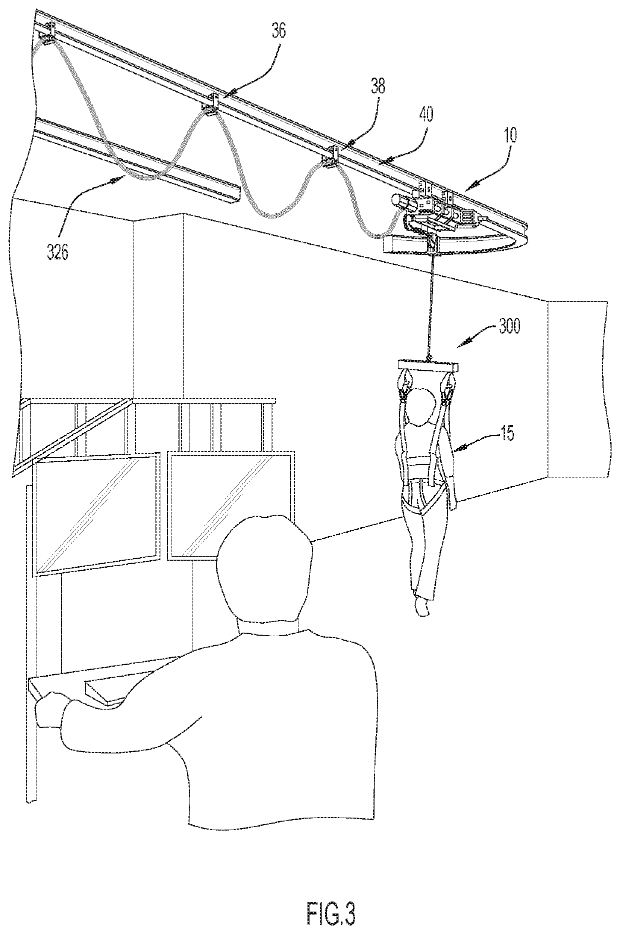 Gait training via perturbations provided by body-weight support system