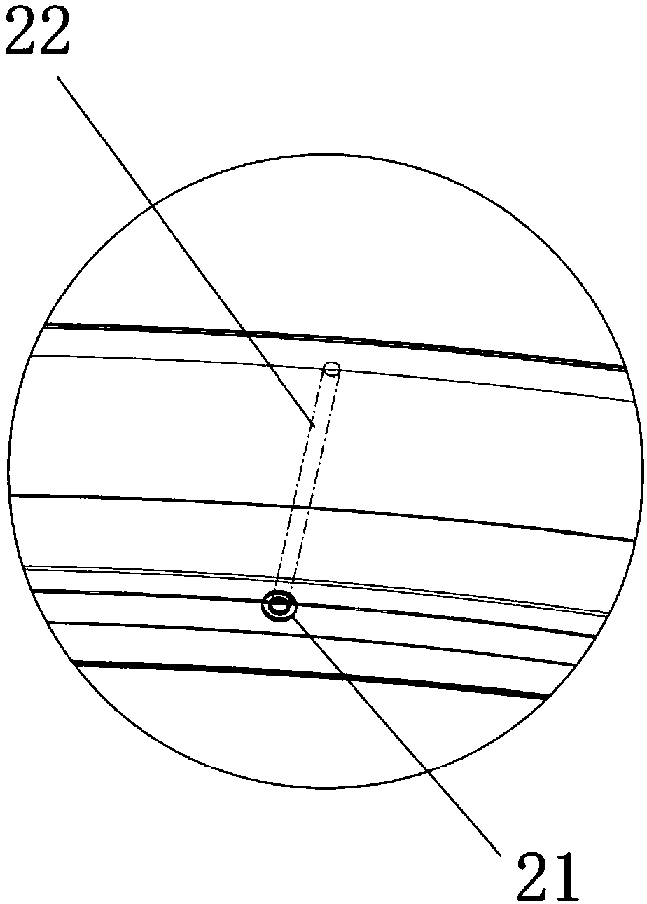 Top protection structure applied to wind power tower drums after hoisting two vertical sections and paving method thereof