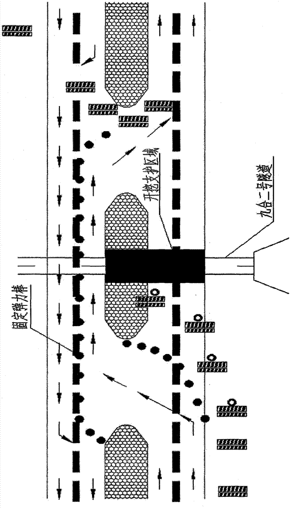 A construction method for ultra-short steps in tunnels crossing operating highways