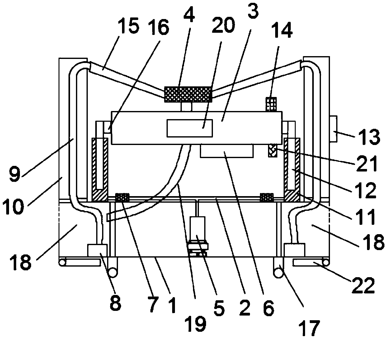 A smoothing machine with a flattening function