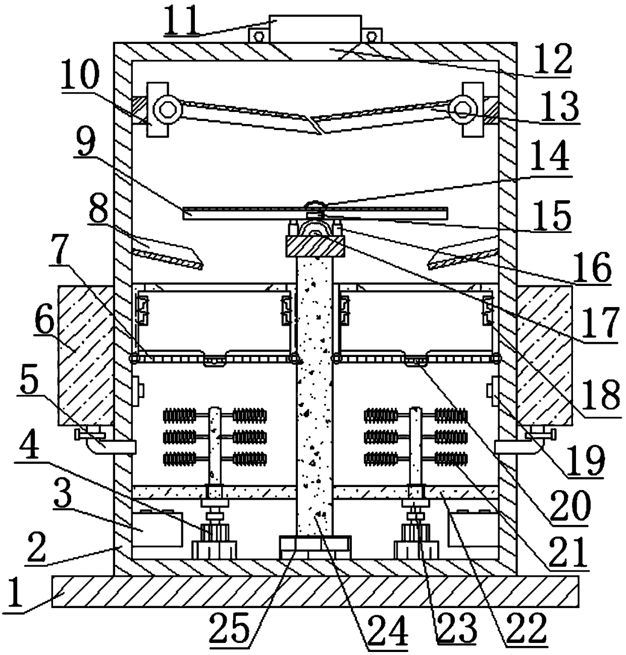 Disinfecting device with good sorting effect for medical use