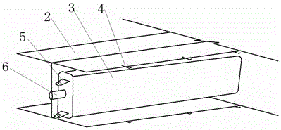 Underground diaphragm wall air bag type interface box and use method thereof