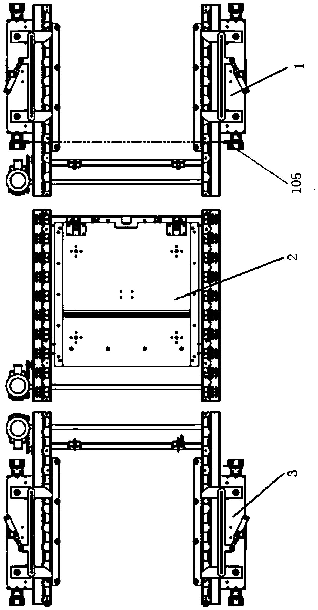 Unstacking and stacking machine