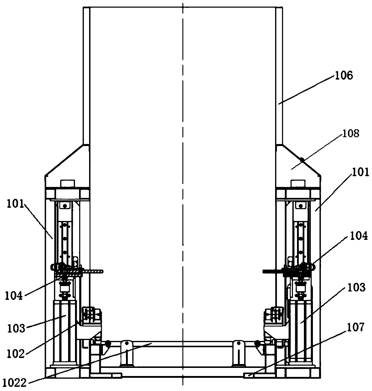 Unstacking and stacking machine