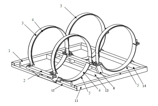 Hydrogen bottle mounting bracket for hydrogen fuel cell sedan