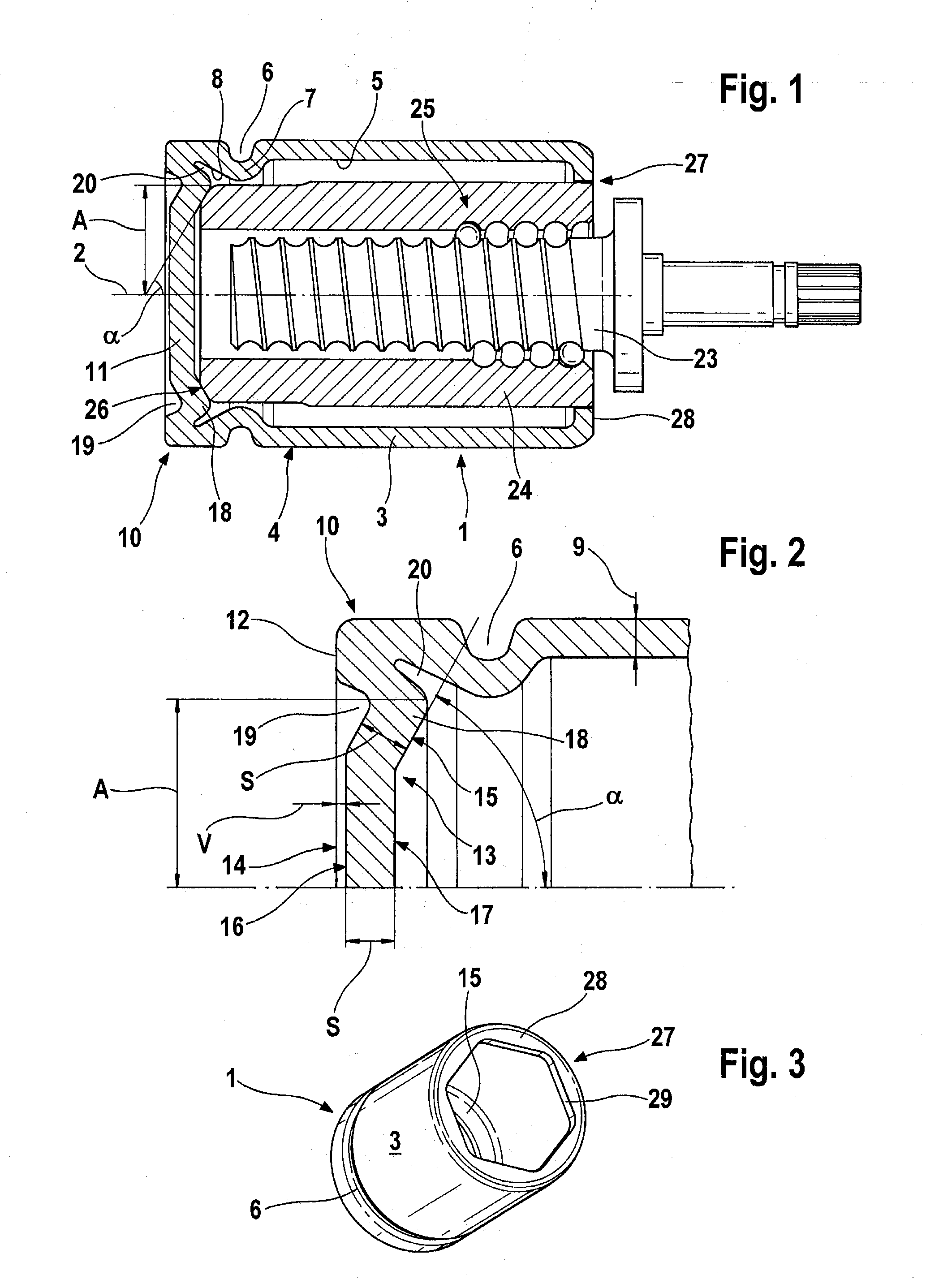 Multi-part piston construction for a brake caliper of a disk brake