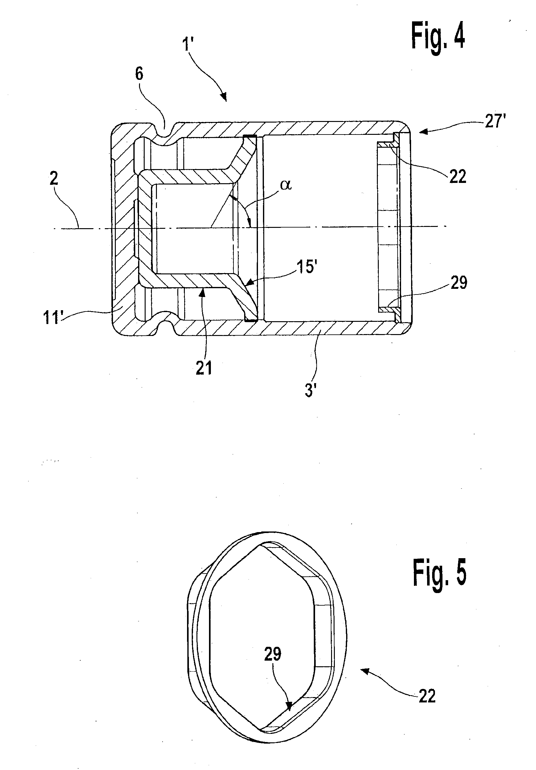 Multi-part piston construction for a brake caliper of a disk brake