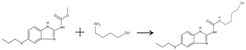 Albendazole-cholic acid derivative as well as preparation method and application thereof