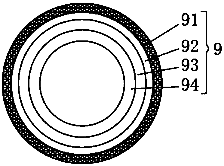 Flame-retardant and fire-proof power cable