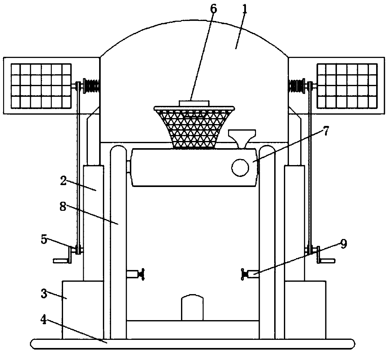 Environment-friendly basketball shooting device for basketball training and usage method