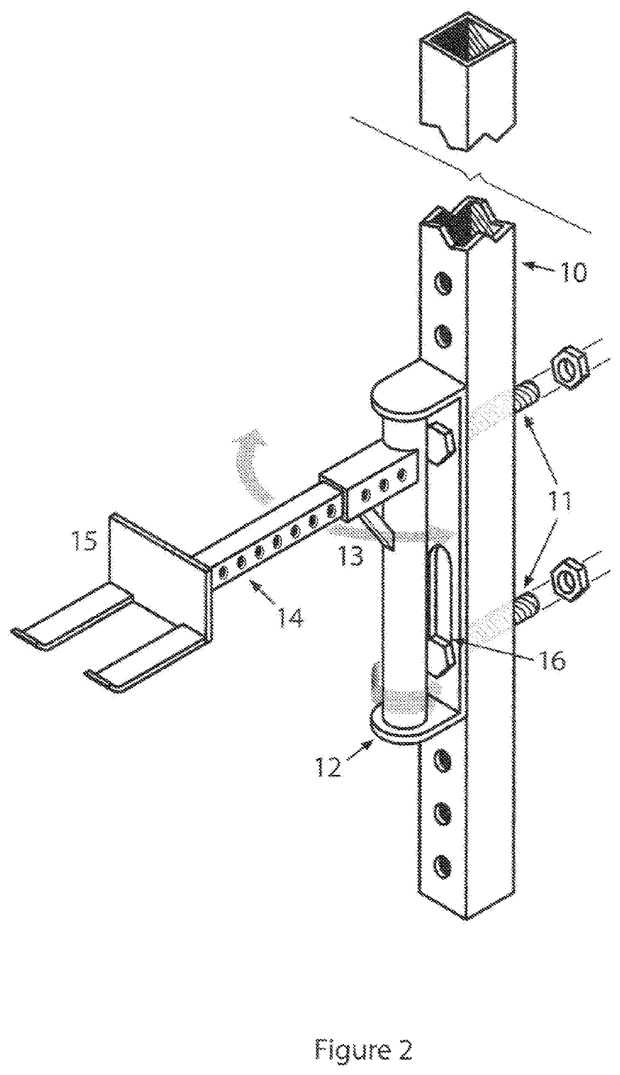 Device to position dumbbells for exercise