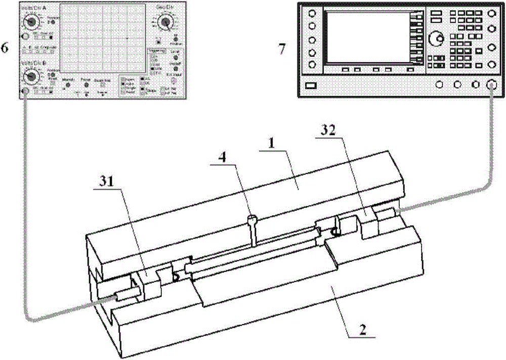 Magnetic-coupling cold testing device for dumbbell-shaped resonant cavity