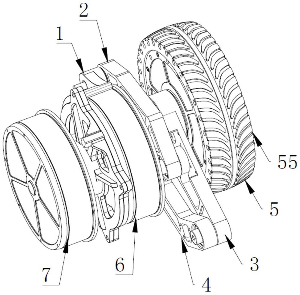 Robot leg structure