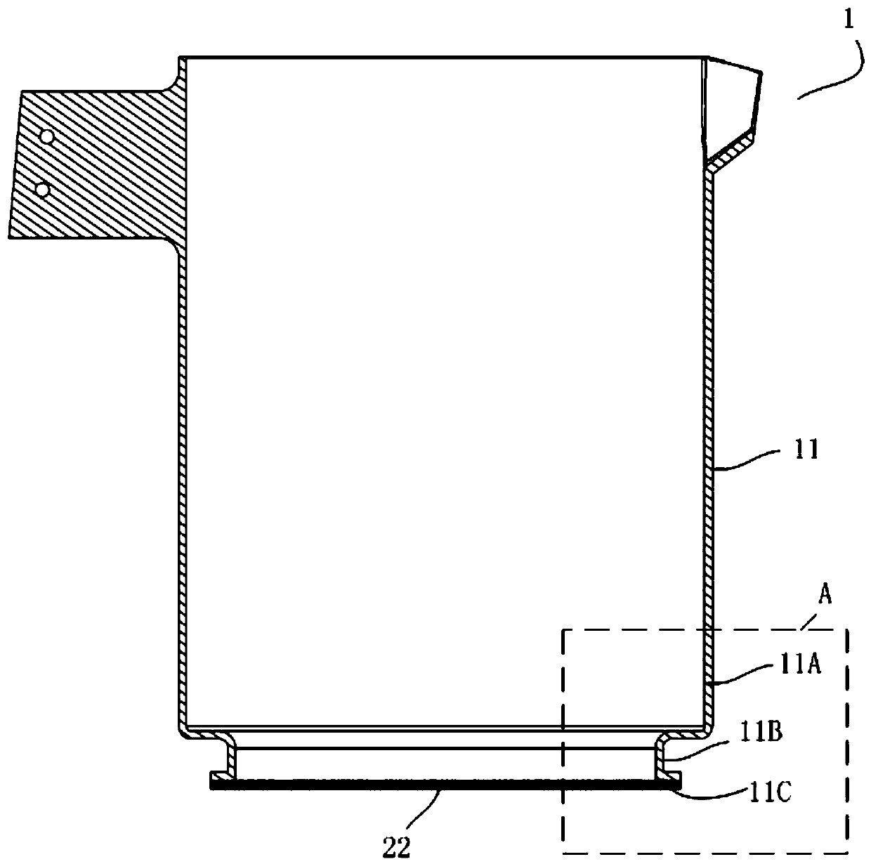 Non-metallic heating device for cooking