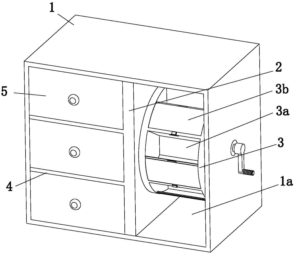 Bill storage cabinet beneficial to query for economic management