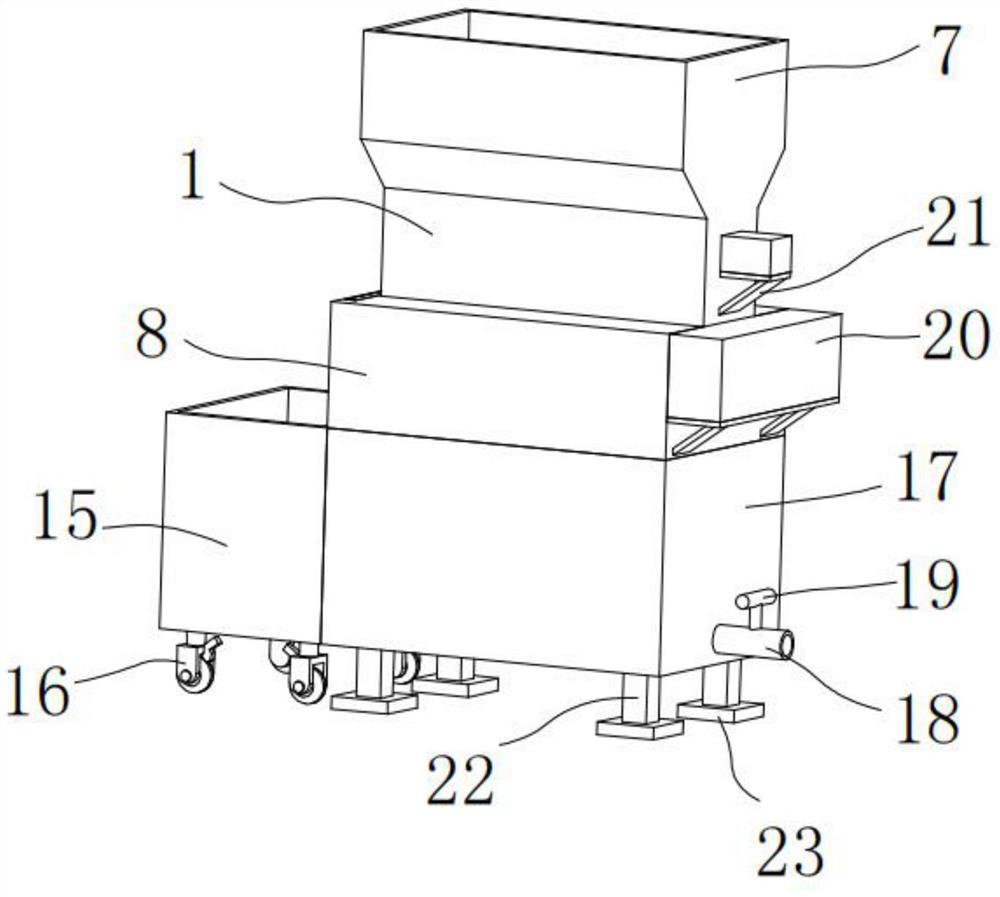 A green and environment-friendly rural ditch sewage purification treatment device