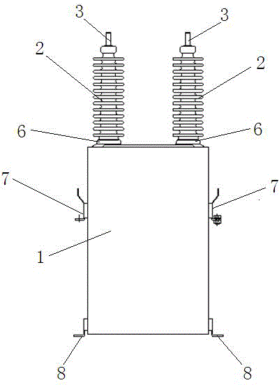 Novel parallel capacitor for restraining switching surge of vacuum circuit breaker