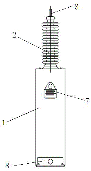 Novel parallel capacitor for restraining switching surge of vacuum circuit breaker