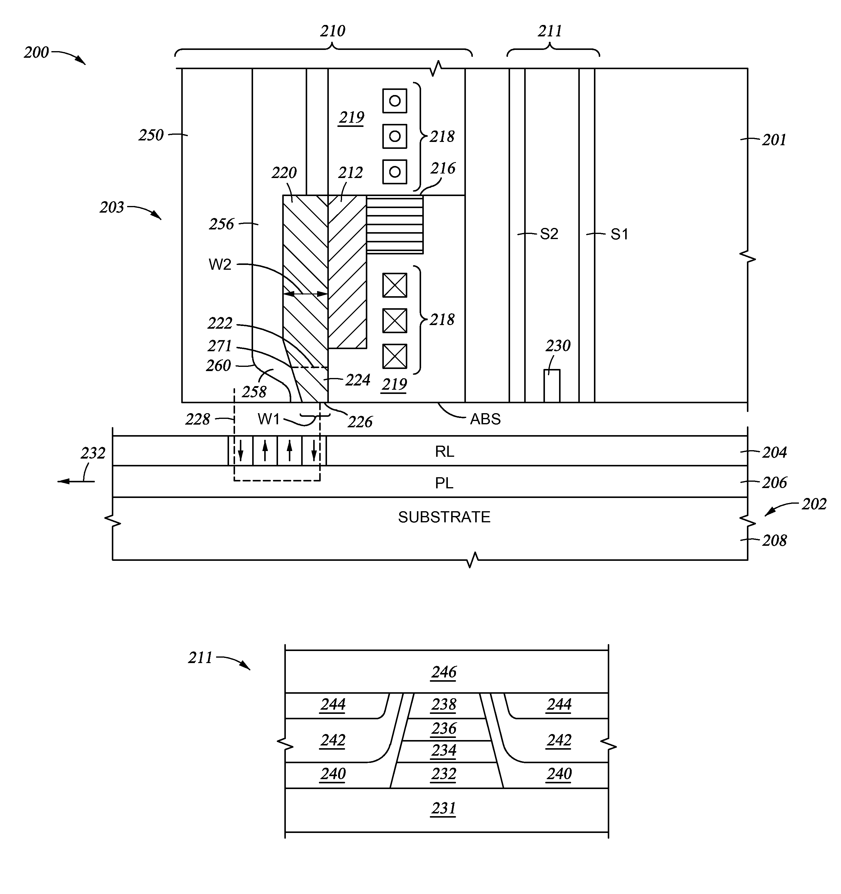 Magnetic tunnel junction with barrier cooling for magnetic read head