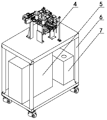 Intelligent card chip mounting visual detection system and detection method