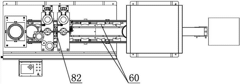 Edge-profiling, glue-injecting and oven-drying all-in-machine machine for bottom cover