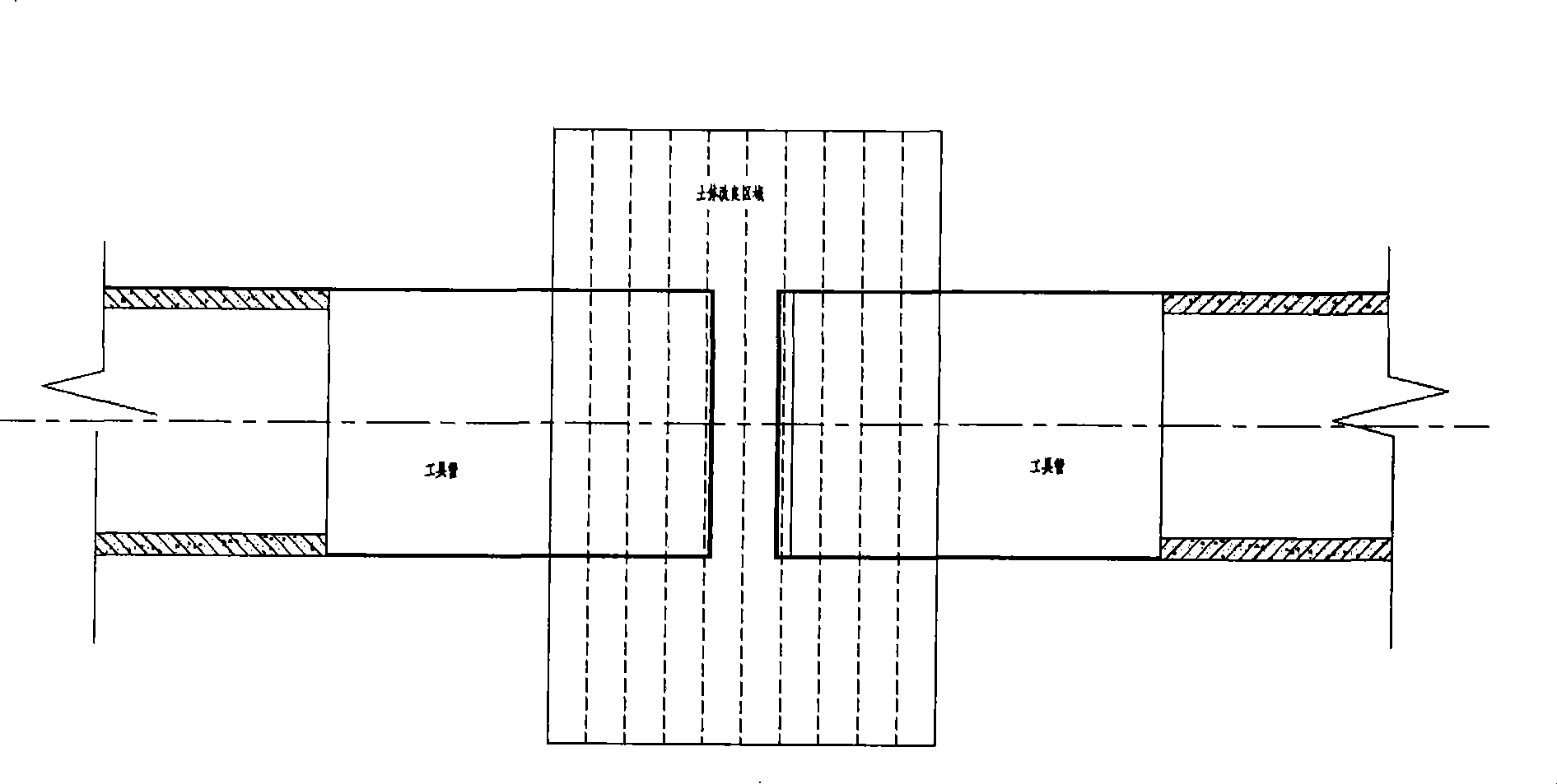 Heavy caliber pipe-jacking butt joint technique