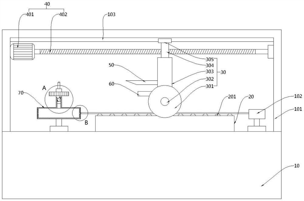 Intelligent cutting device for freezer steel plate