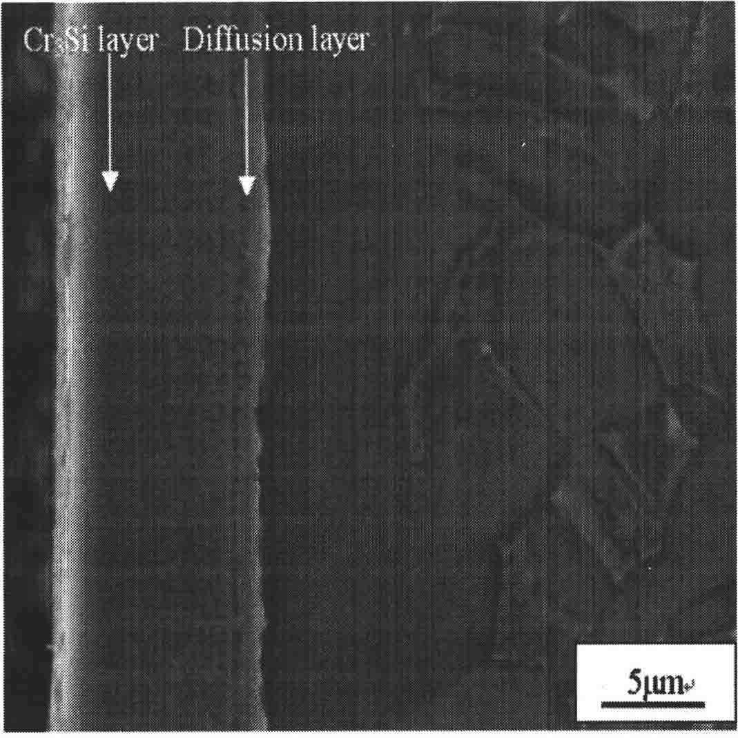 Preparation of high tenacity nanocrystalline silicide coating