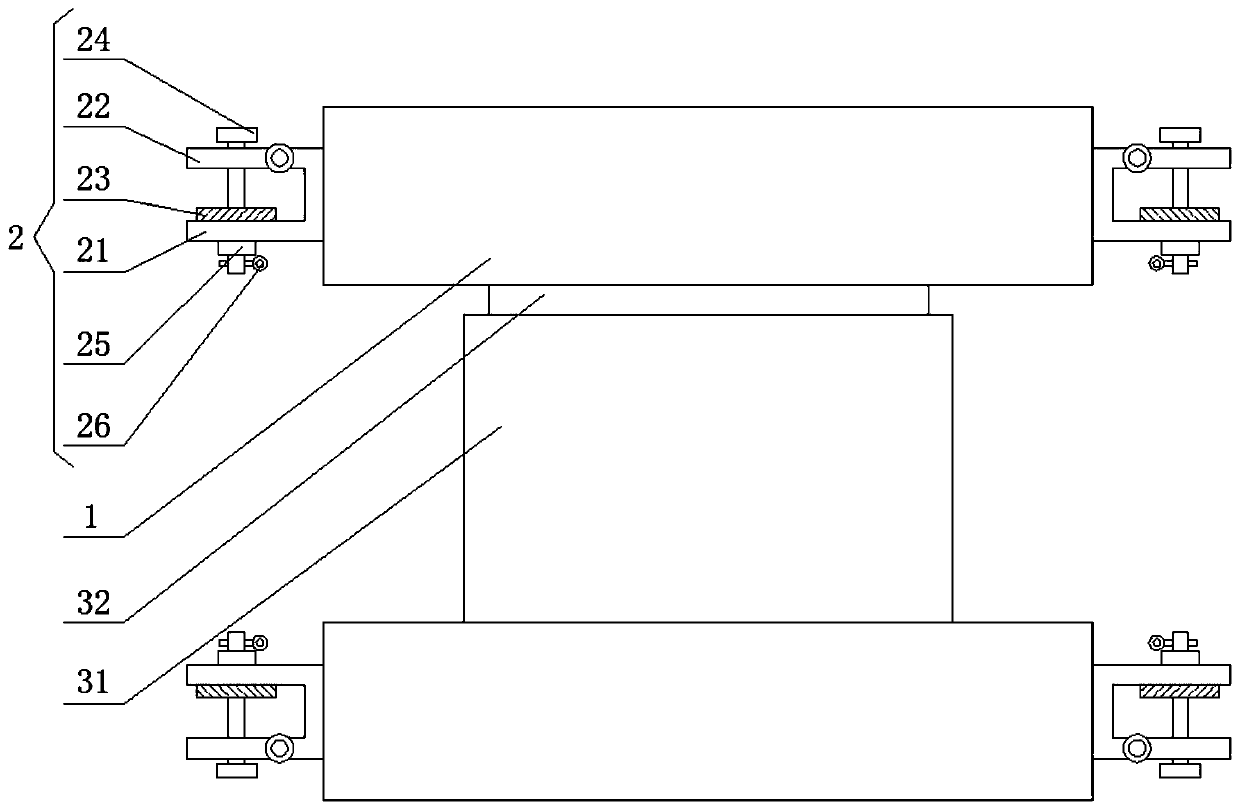 Automobile shock pad with fixing mechanisms