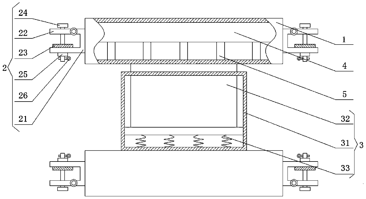 Automobile shock pad with fixing mechanisms