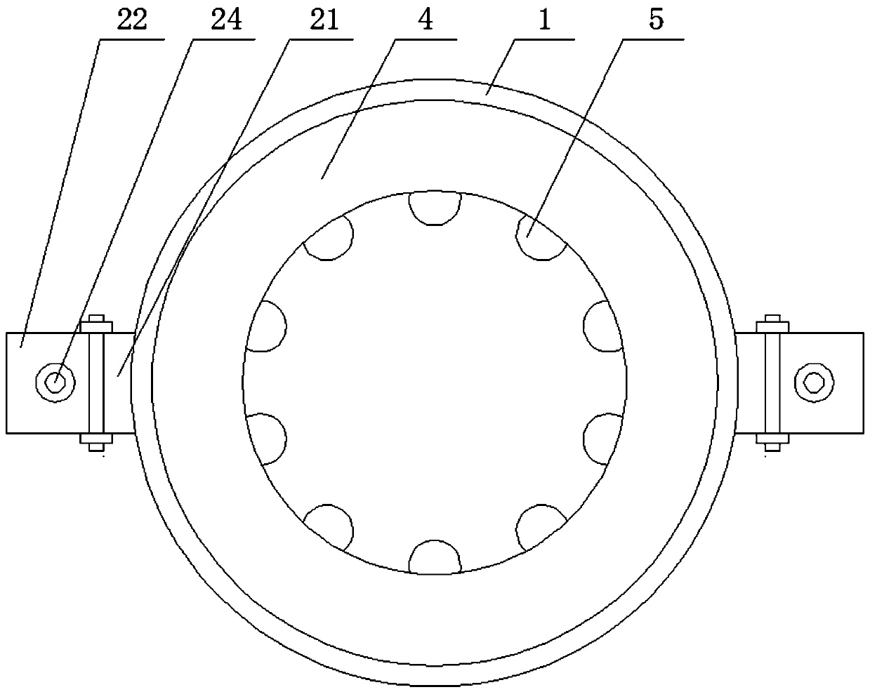 Automobile shock pad with fixing mechanisms