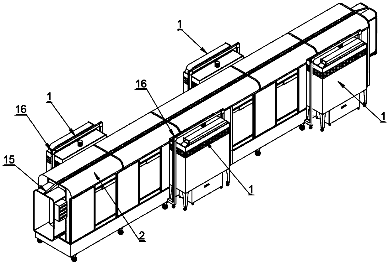 Powder spraying device and control method