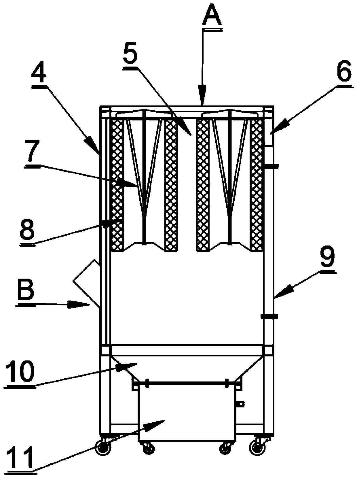 Powder spraying device and control method