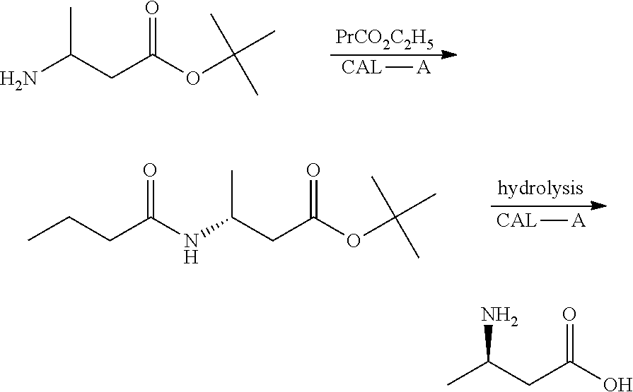 Method for enzymatic preparation of r-3 aminobutyric acid