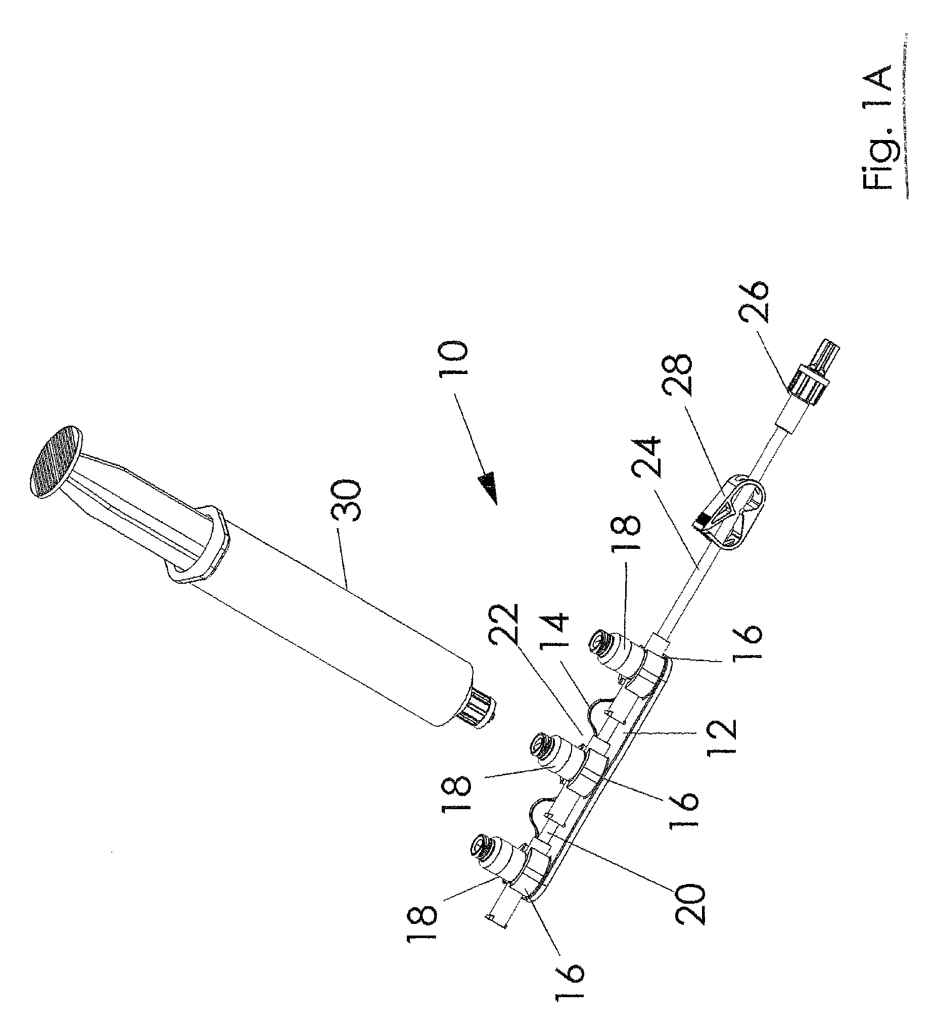 Gangable injection port holder