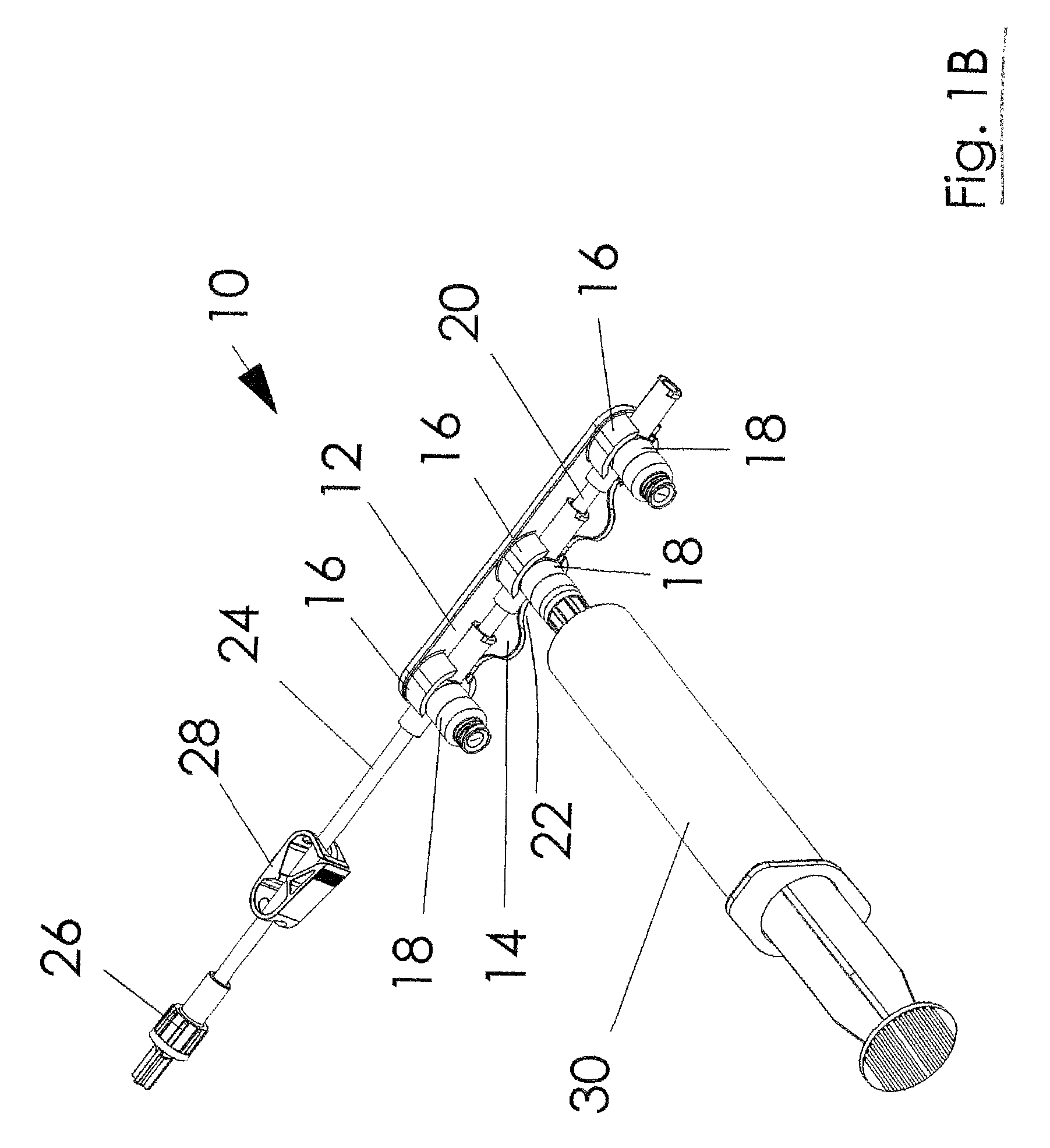 Gangable injection port holder